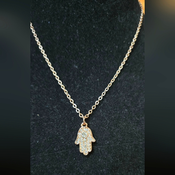 Guess Jewelry - Guess rosegold hamsa protection necklace NEW